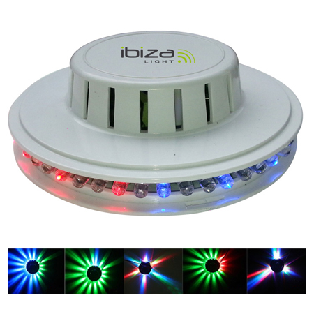 Lumină LED UFO cu 48 LED-uri RGB, alb – Iluminare dinamică pentru evenimente [1]