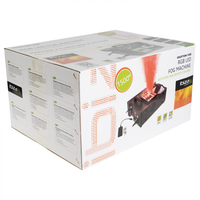 Mașină Profesională de Fum 1500W cu LED RGB 24x3W – Efecte Speciale pentru Evenimente [9]
