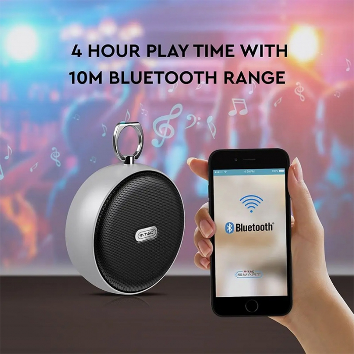 MINI BOXA BLUETOOTH PORTABILA 4W - GRI [6]