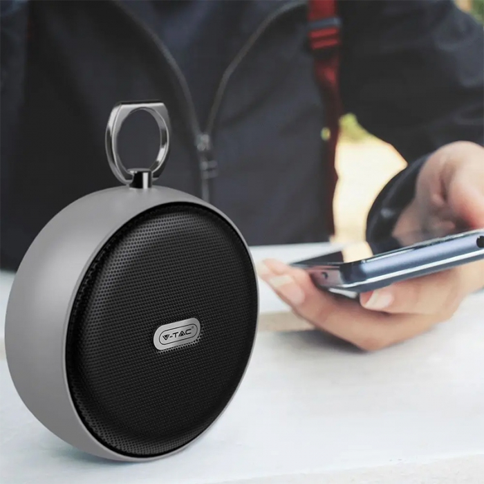 MINI BOXA BLUETOOTH PORTABILA 4W - GRI [8]