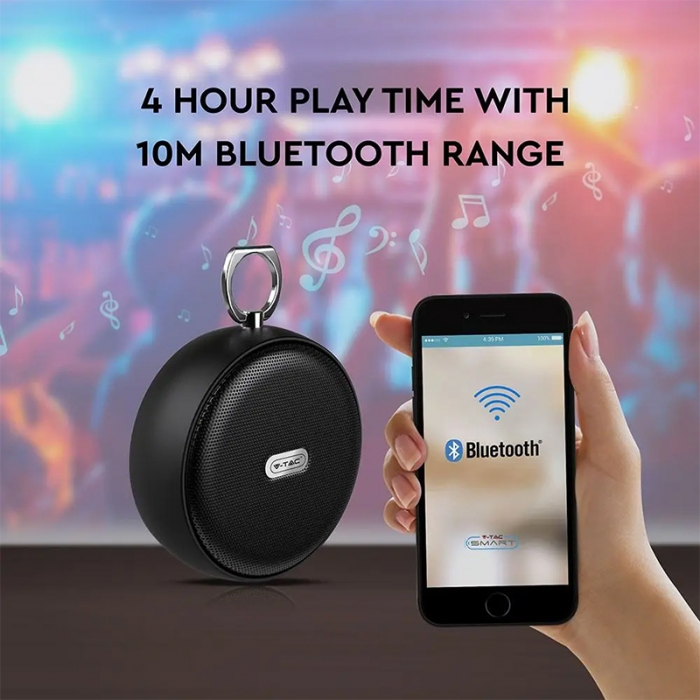 MINI BOXA BLUETOOTH PORTABILA 4W - NEGRU [6]