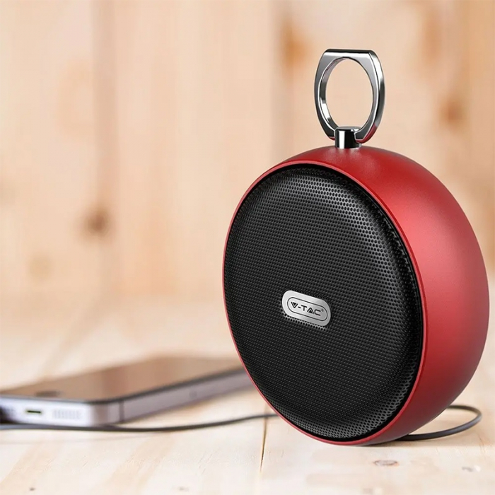 MINI BOXA BLUETOOTH PORTABILA 4W - ROSU [7]