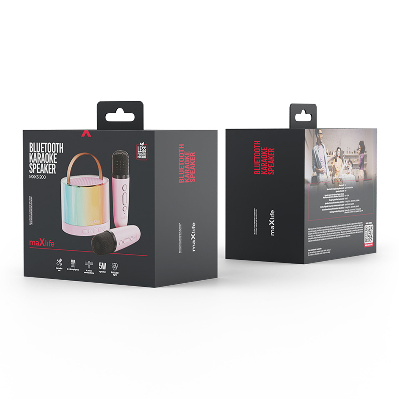 MINI BOXA KARAOKE CU MICROFON WIRELESS - ROZ [3]