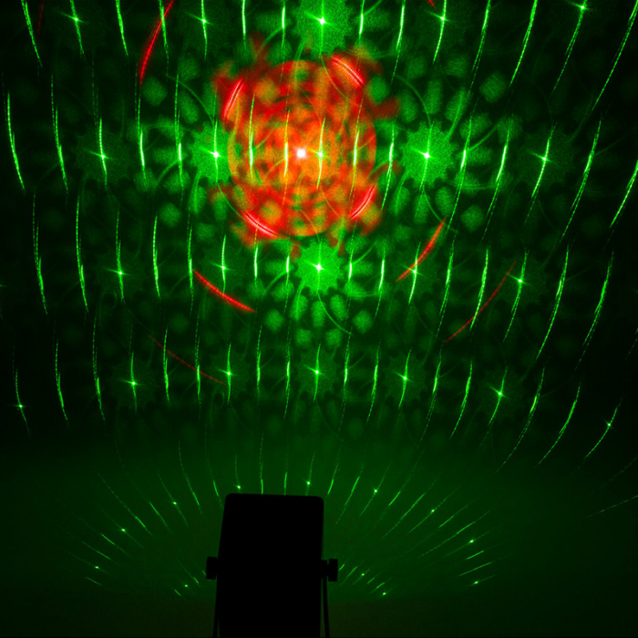 Mini laser 160mw + efect led rgb 3w [6]