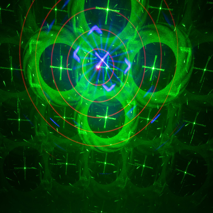 Mini laser 160mw + efect led rgb 3w [5]