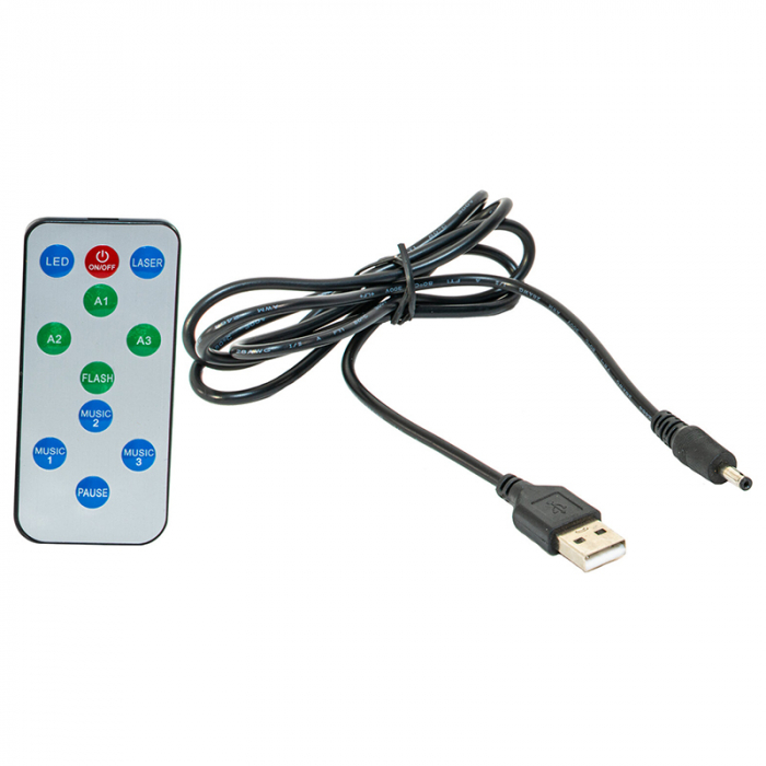 Mini laser 160mw + efect led rgb 3w [8]