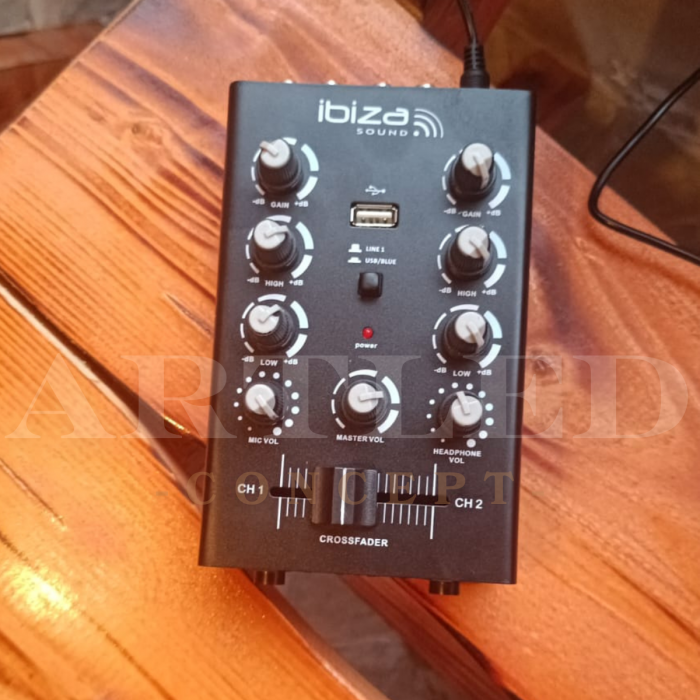 MIXER 2 CANALE CU BLUETOOTH SI USB [2]