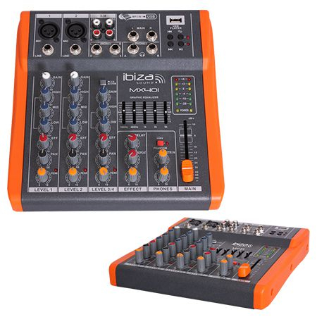 MIXER 4 CANALE CU EGALIZATOR, EFECTE SI USB [1]