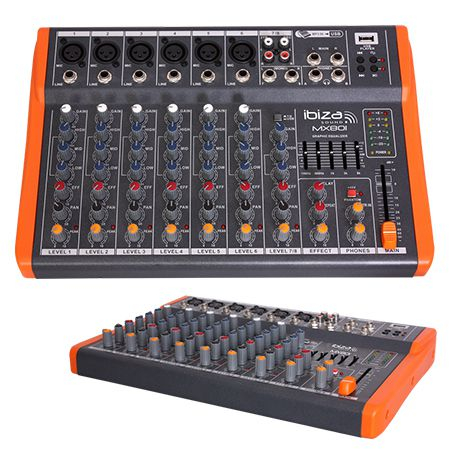 MIXER 8 CANALE CU EGALIZATOR, EFECTE SI USB [1]