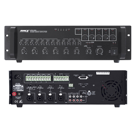 MIXER CU AMPLIFICARE 100V 240W 5 ZONE USB + SIRENA [1]