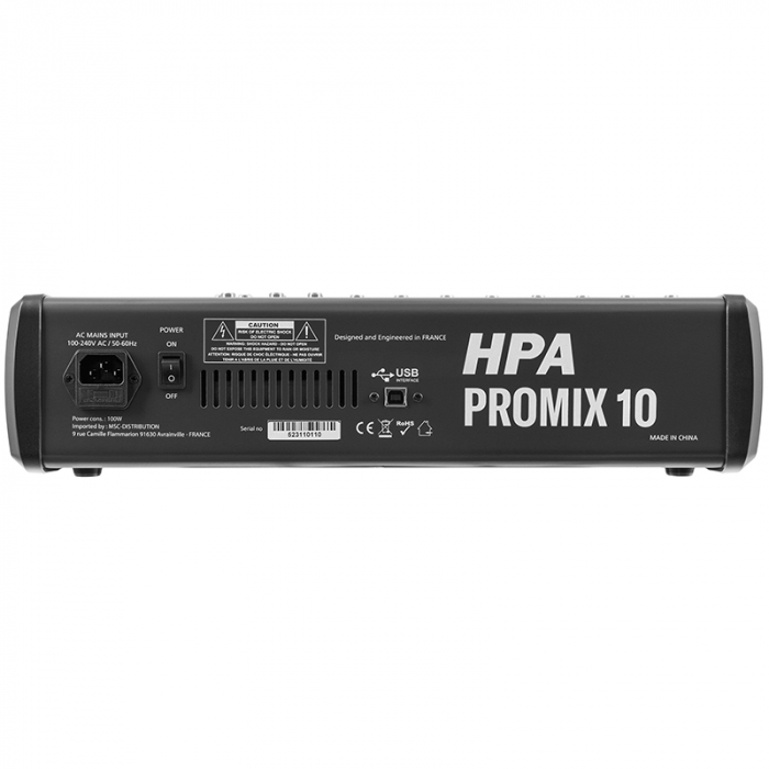 MIXER DIGITAL 10 CANALE 48V BT/USB/SD [4]