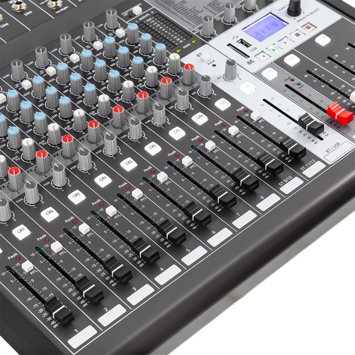 MIXER DIGITAL 12 CANALE 48V BT/USB/SD [8]