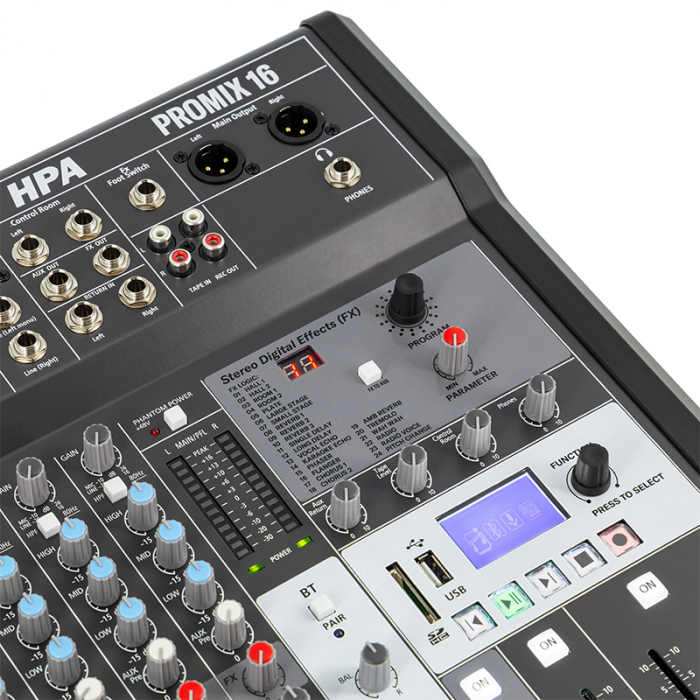 MIXER DIGITAL 16 CANALE 48V BT/USB/SD [7]