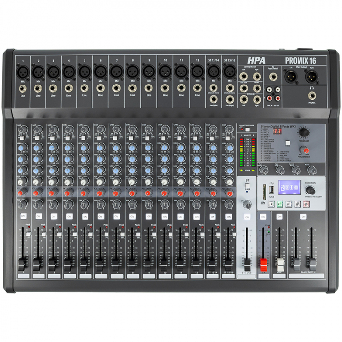 MIXER DIGITAL 16 CANALE 48V BT/USB/SD [2]