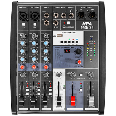 MIXER DIGITAL 4 CANALE 48V BT/USB/SD [1]