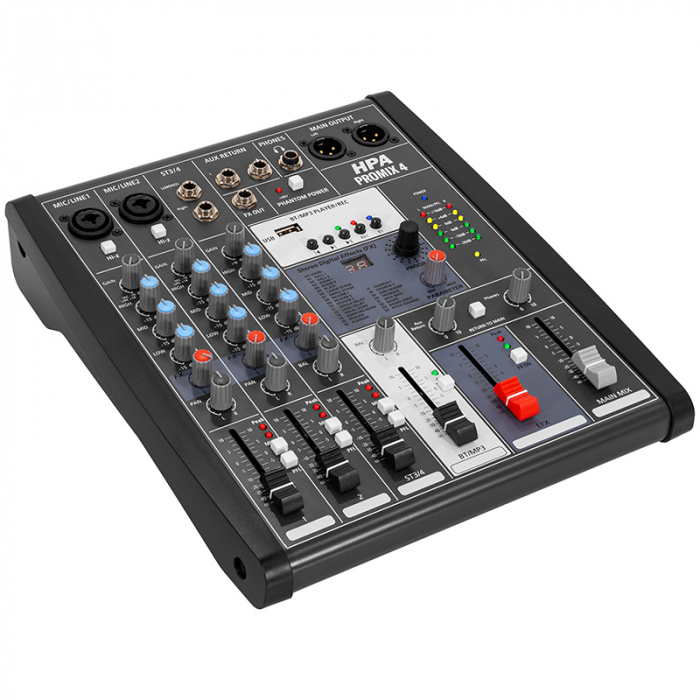 MIXER DIGITAL 4 CANALE 48V BT/USB/SD [3]