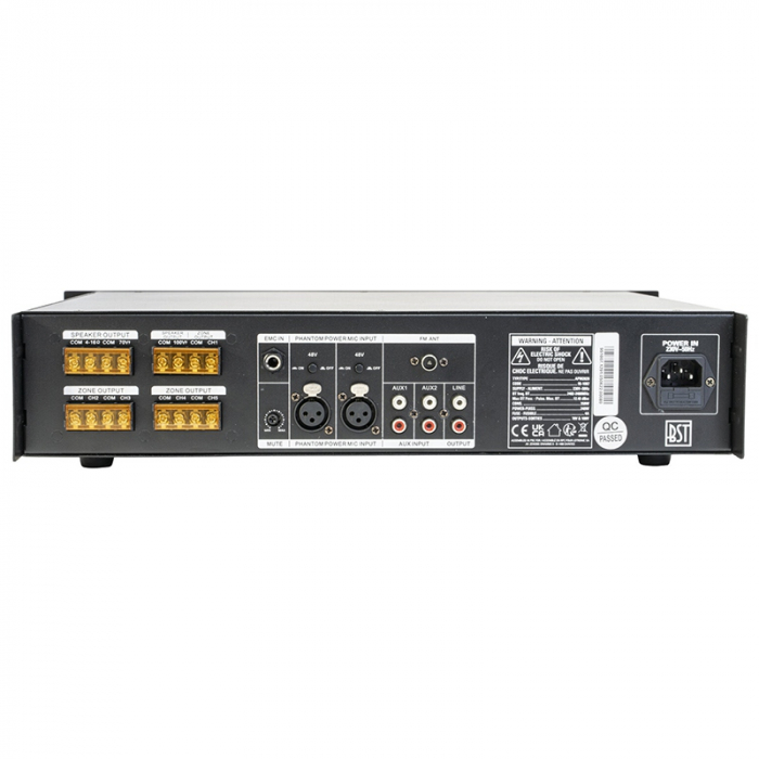 MIXER PA AMPLIFICAT 100V 240W 5 ZONE CU USB/BLUETOOTH/SD/FM [4]