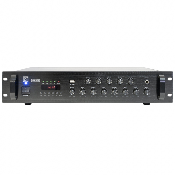 MIXER PA AMPLIFICAT 100V 240W 5 ZONE CU USB/BLUETOOTH/SD/FM [2]