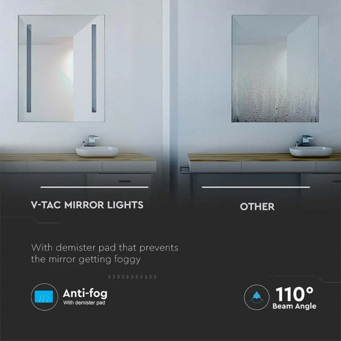 OGLINDA ILUMINATA LED 35W 6400K ALB RECE IP44 ANTI ABURIRE [5]