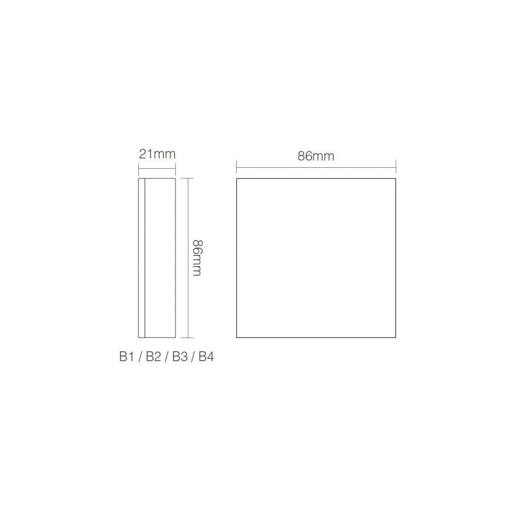 Panou inteligent B1, 4 Zone, Monocolor, Mi-Light [2]