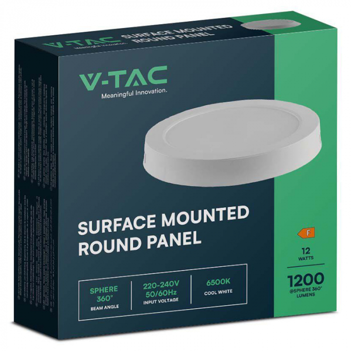 Aplica LED pentru tavan rotunda 12W 4000K V-TAC 7874 [3]