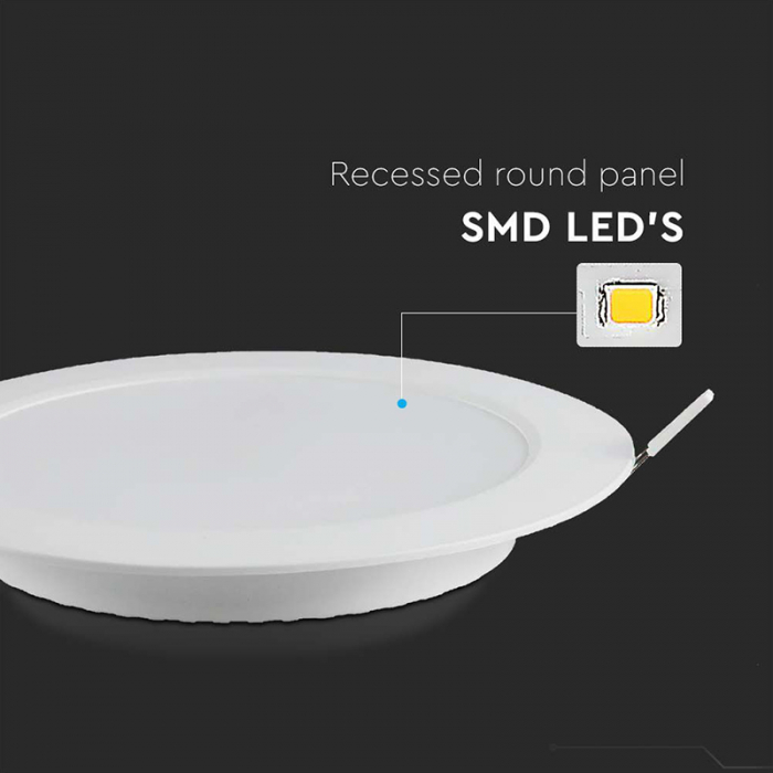 Panou LED incorporabil 12W, lumină caldă 3000K, V-TAC [4]