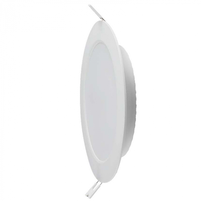 Panou LED 12W Incastrat, Rotund, 1200lm, Lumina Alb neutru (4000K), Alb - V-TAC 7862 [2]