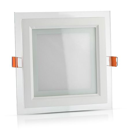 Panou led 12w ramă sticlă 4000k alb neutru, V-TAC [1]
