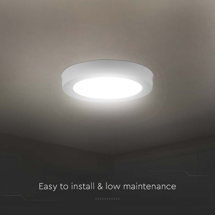 Aplica LED pentru tavan rotunda 18W 3000K V-TAC 7876 [7]