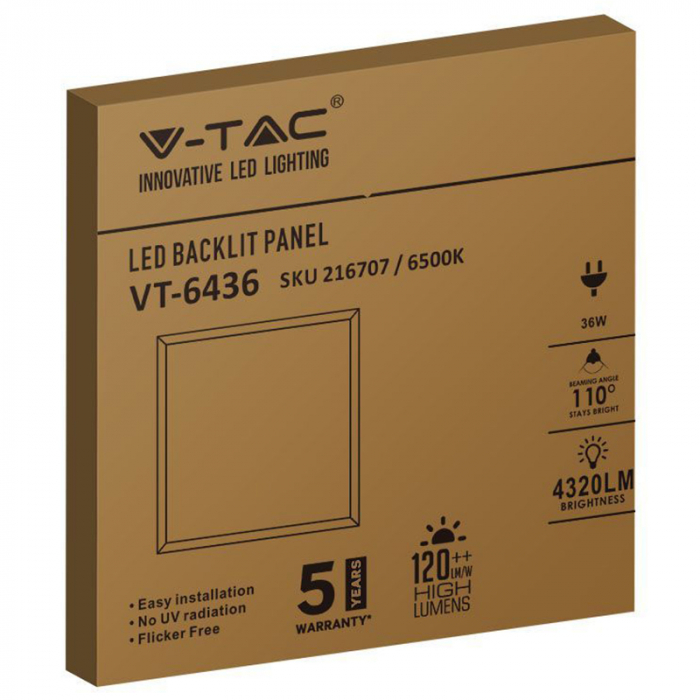 PANOU LED 36W 120LM/W INCORPORABIL 4000K ALB NEUTRU [5]