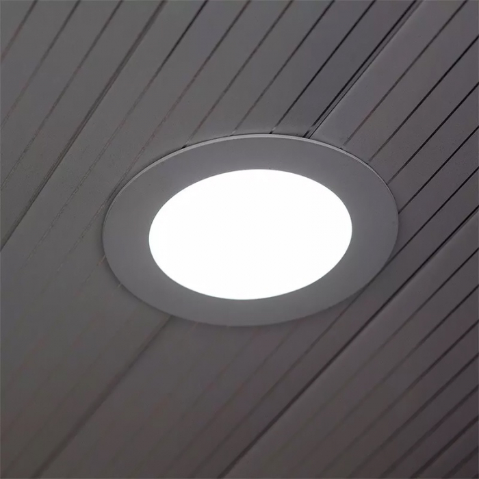 PANOU LED 3W ROTUND 6000K ALB RECE [6]