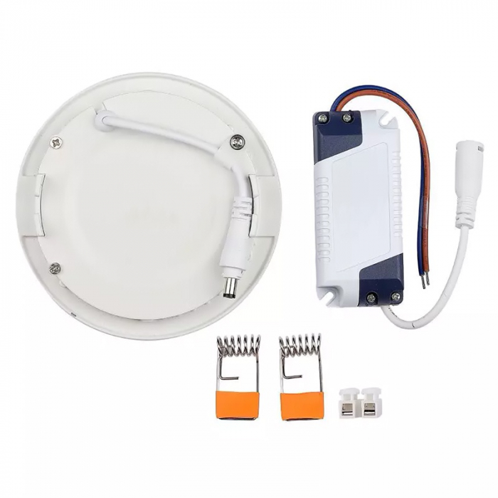 PANOU LED 3W ROTUND 6000K ALB RECE [4]