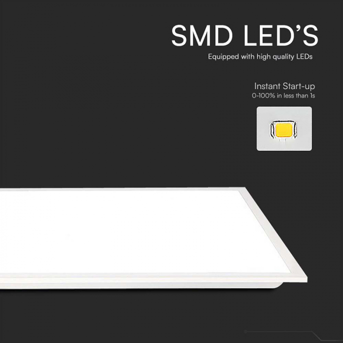 PANOU LED 40W 120CM X 30CM 6500K ALB RECE [4]