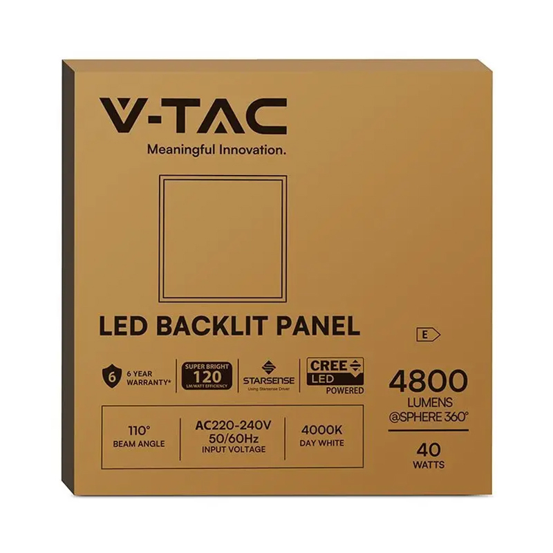 PANOU LED INCASTRAT 40W 120LM/W 60CM X 60CM 4000K CIP CREE [4]