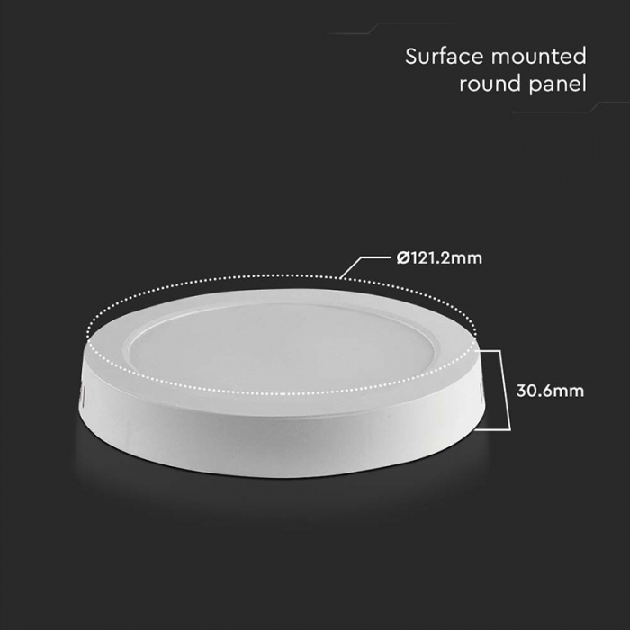 Aplica LED pentru tavan rotunda 6W 6500K V-TAC 7872 [4]