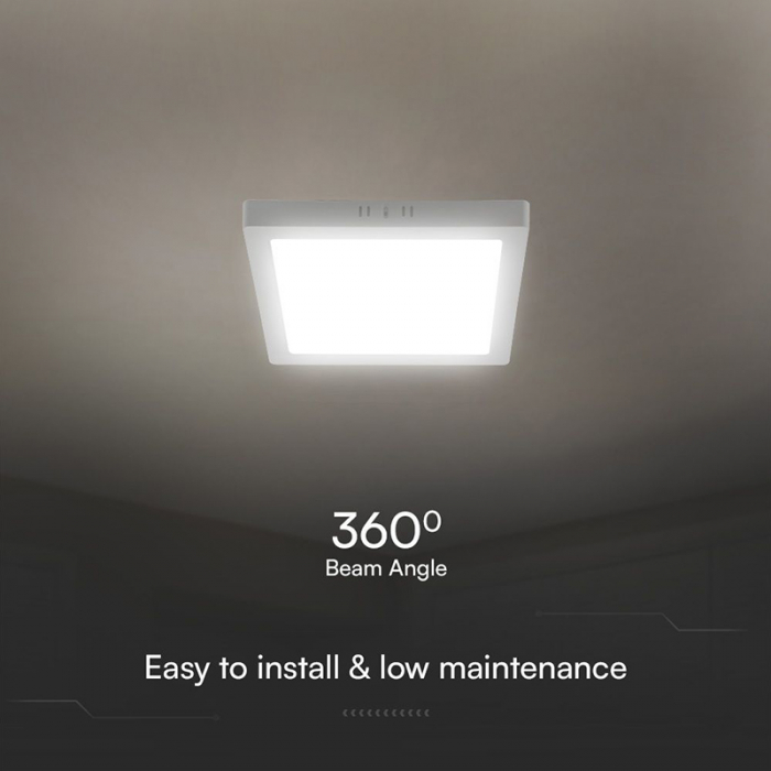 Aplica LED pentru tavan patrata 18W 3000K V-TAC 104981 [6]