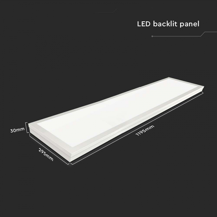 Aplica LED pentru tavan dreptunghiulara 36W 65000K 120 X 30CM V-TAC 216626 [4]