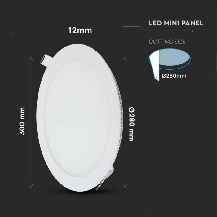 PANOU LED INCORPORABIL 24W 4000K ALB NEUTRU [4]