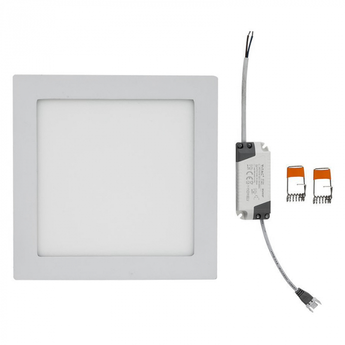 PANOU LED PATRAT INCORPORABIL 18W 3000K ALB CALD [5]