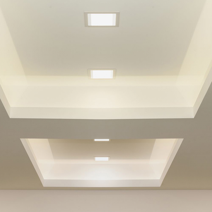 PANOU LED PATRAT INCORPORABIL 18W 3000K ALB CALD [3]