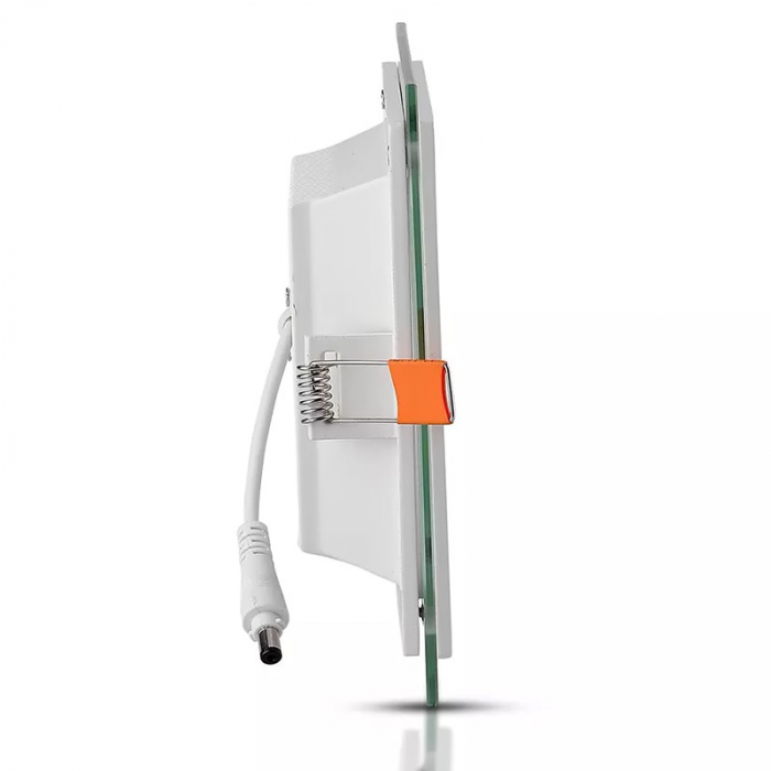 PANOU LED PATRAT INCORPORABIL 6W 6400K ALB RECE, STICLA [4]