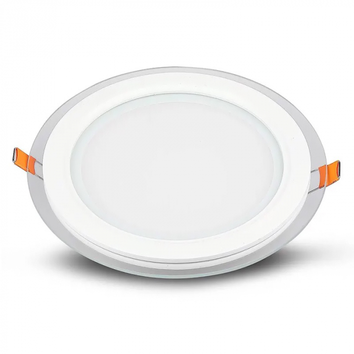 PANOU LED ROTUND INCORPORABIL 18W 4000K ALB NEUTRU, STICLA [3]