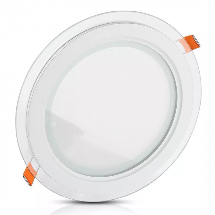 PANOU LED ROTUND INCORPORABIL 18W 4000K ALB NEUTRU, STICLA [2]
