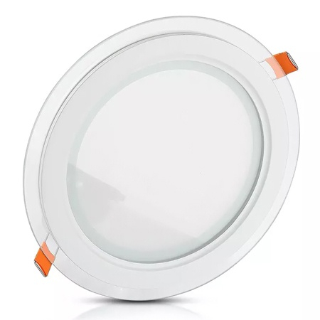 PANOU LED ROTUND INCORPORABIL 18W 4000K ALB NEUTRU, STICLA [1]