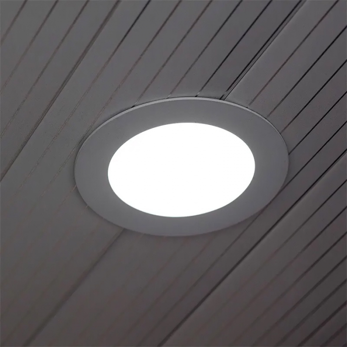 PANOU LED ROTUND INCORPORABIL 18W 4000K ALB NEUTRU, STICLA [6]