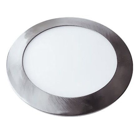 PANOU LED SLIM ROTUND 12W 6400K - NICKEL [1]