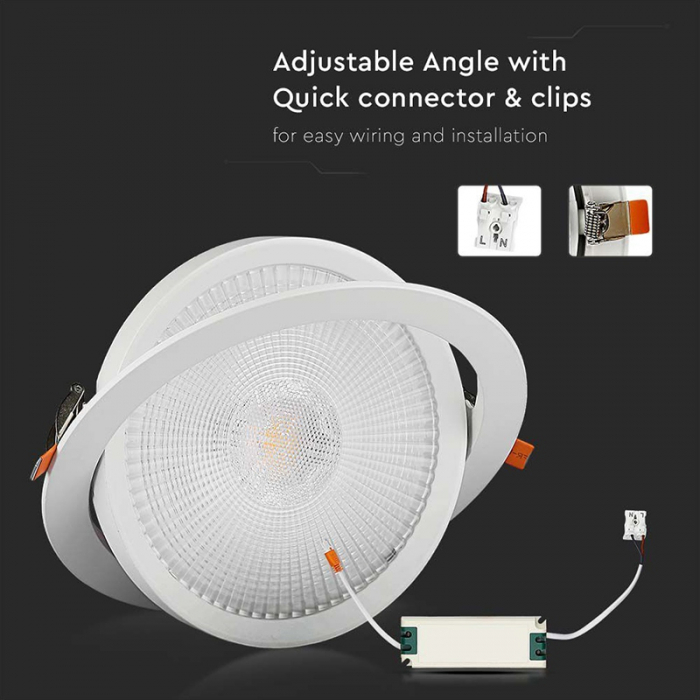 PANOU LED UNGHI REGLABIL 10W 4000K ALB NEUTRU [9]