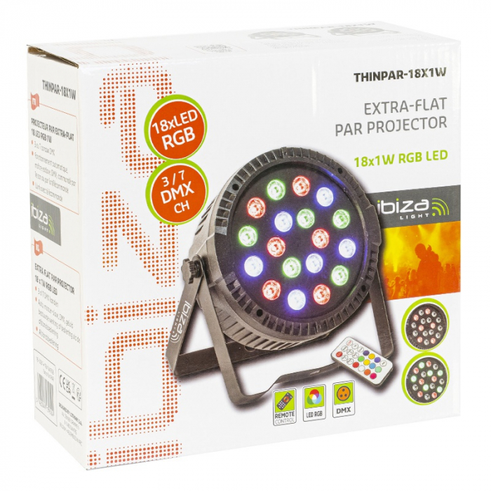 Par led proiector rgb 18x1w led-uri [7]
