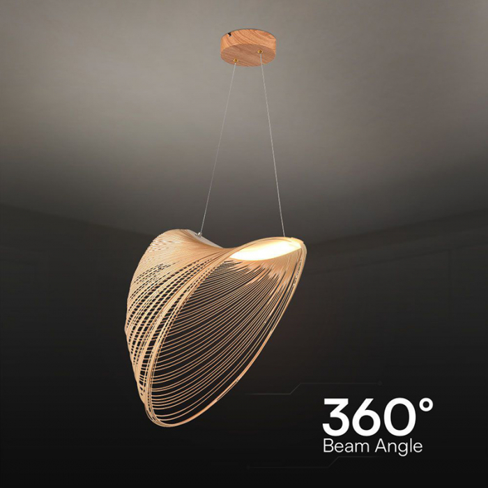 Pendul LED 10W design din lemn 3000K [5]