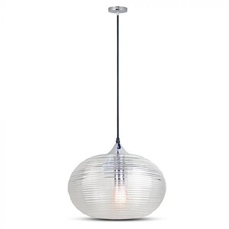 Pendul tavan 35cm sticlă transparentă - Diamond - V-TAC [1]
